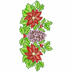 Flowers And Tree Embroidery Design 1